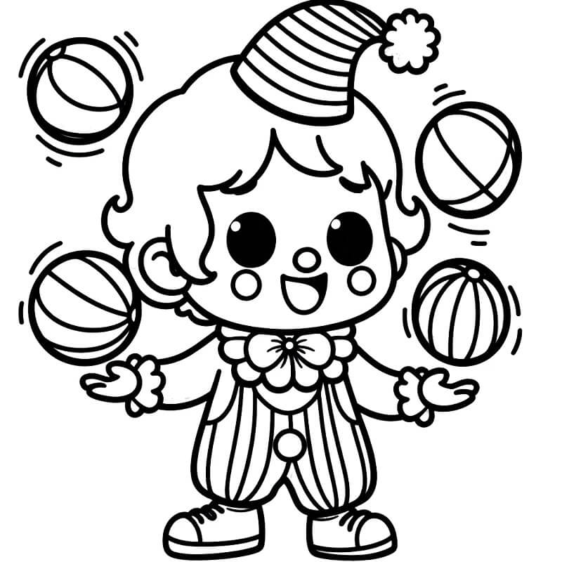 Circo per Bambini di 4 Anni da colorare