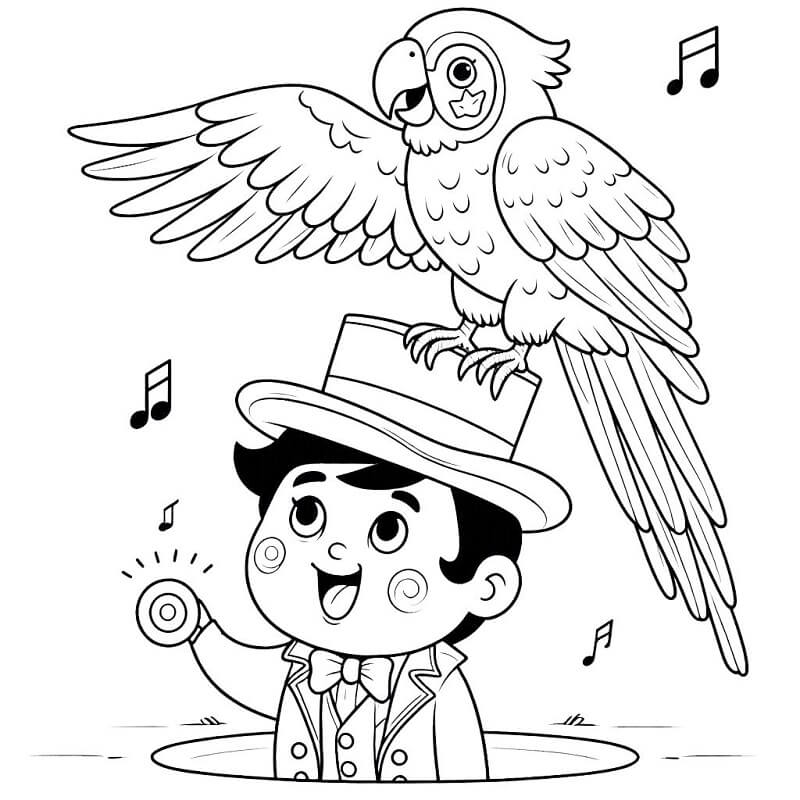 Circo per Bambini di 6 Anni da colorare