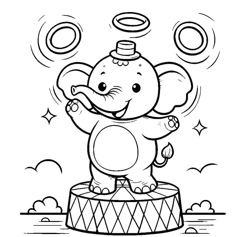 Circo per Bambini da colorare