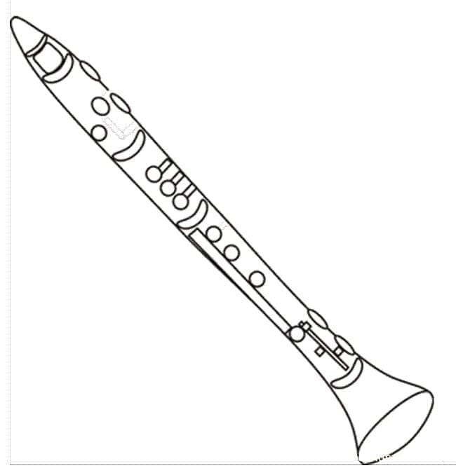 Clarinetto da stampare gratis da colorare