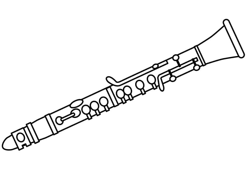 Clarinetto perfetta da colorare