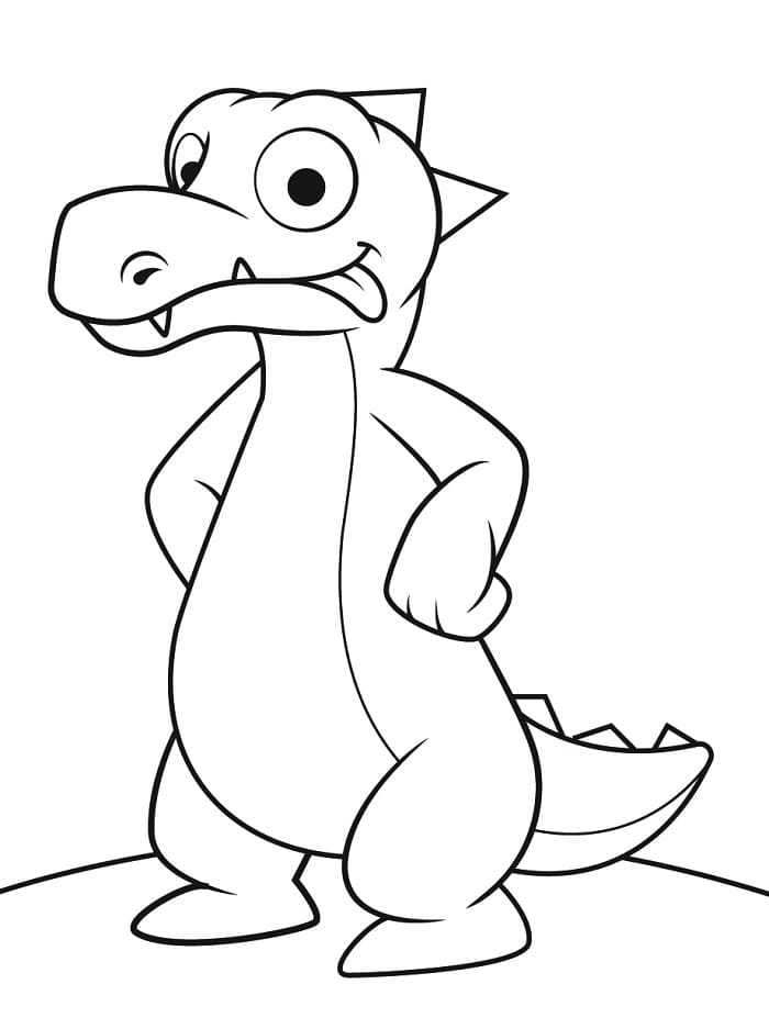 Coccodrillo Normale da colorare