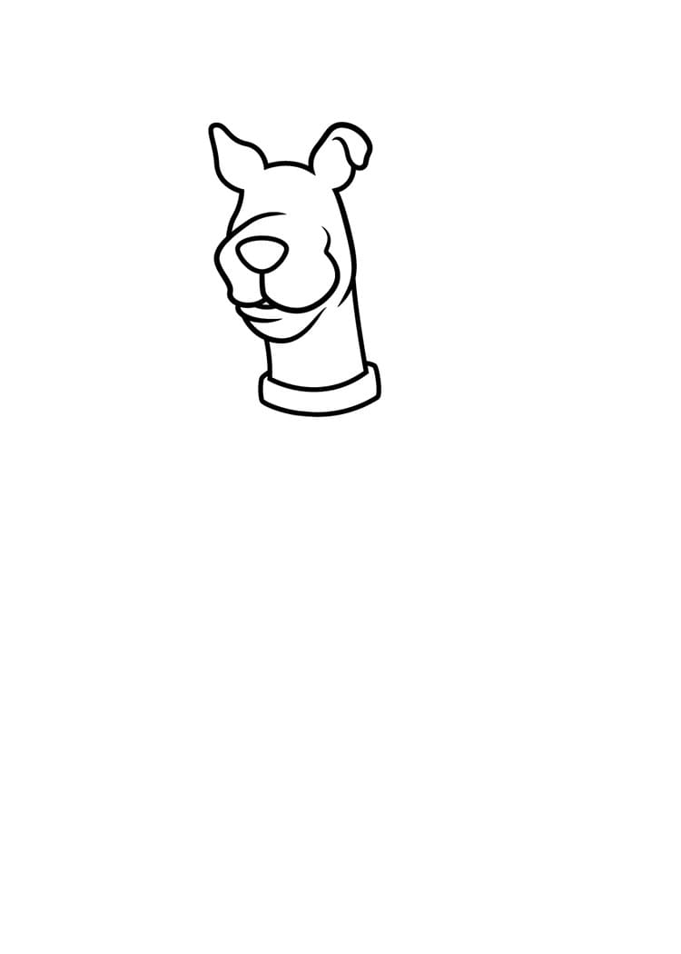 Come disegnare Scooby-Doo passo (4)