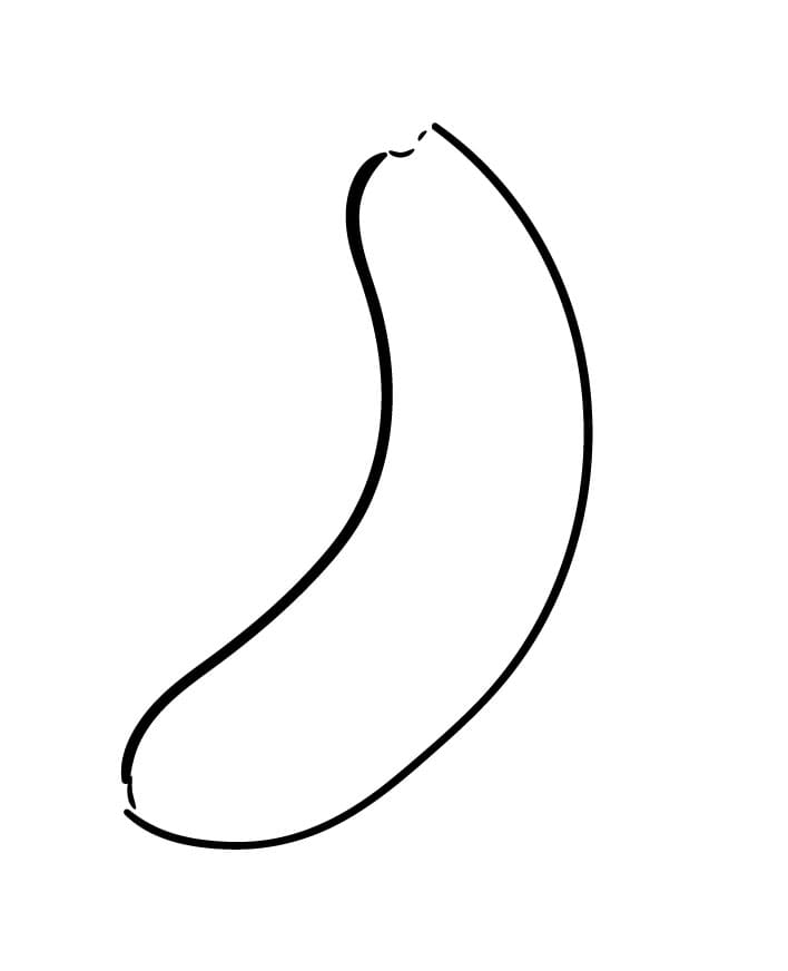 Come disegnare banana passo (2)