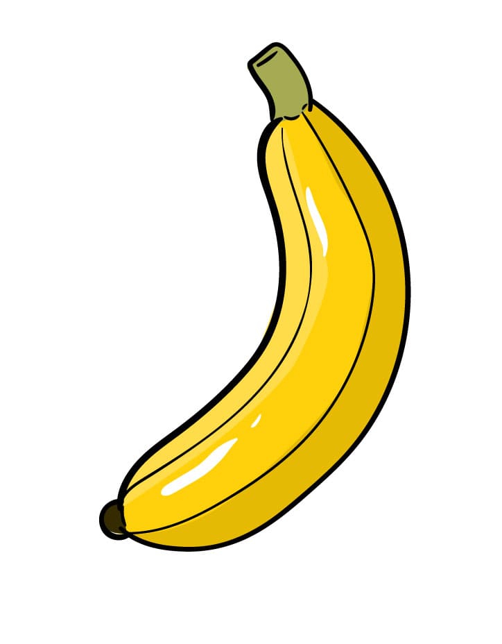 Come Disegnare Banana da colorare