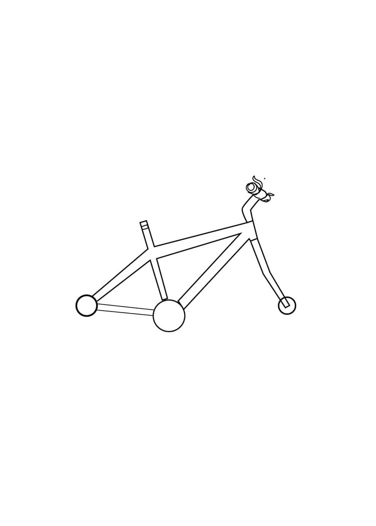 Come disegnare bicicletta passo (4)