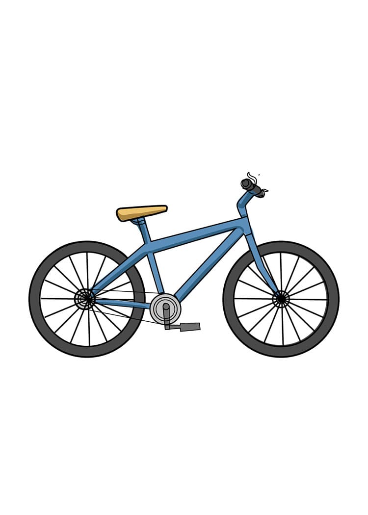Come Disegnare Bicicletta da colorare