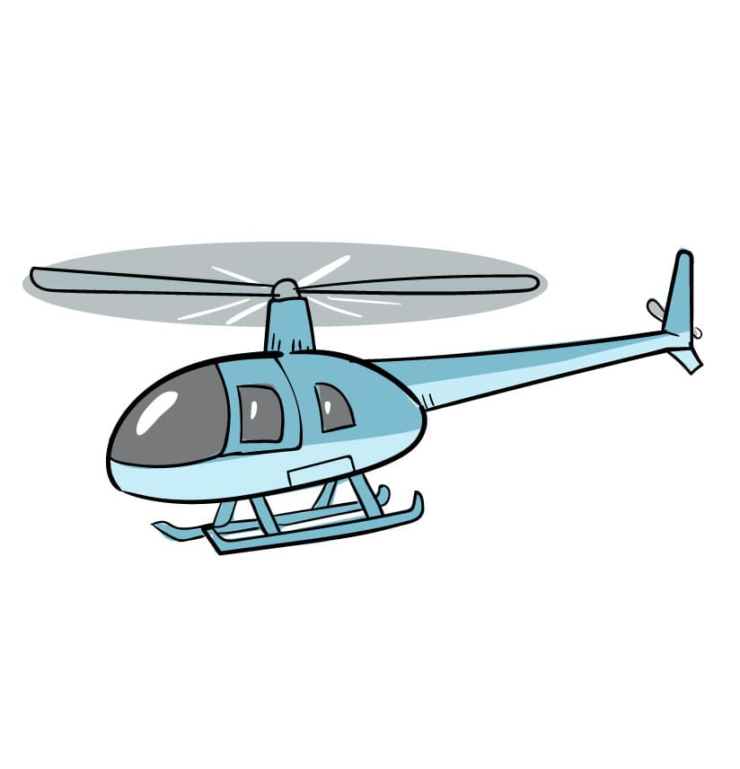 Come Disegnare Elicottero da colorare