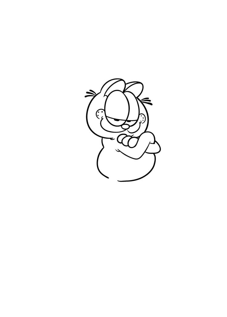 Come disegnare garfield passo (2)