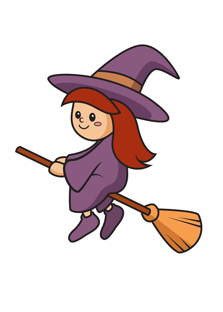 Come Disegnare Strega da colorare