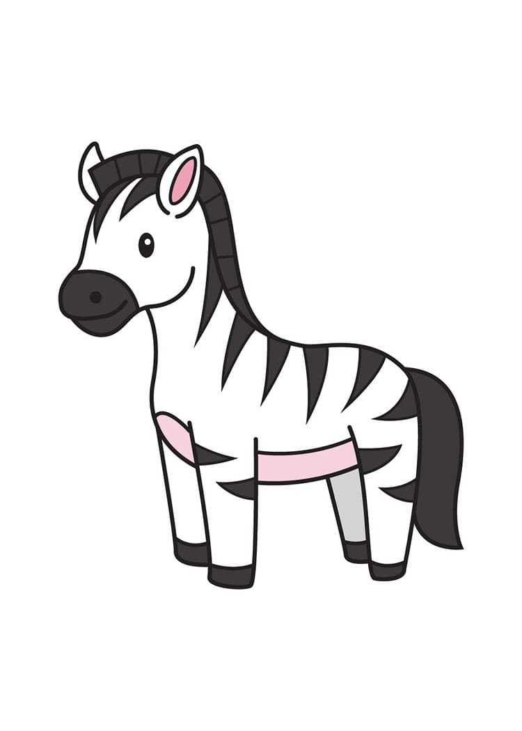 Come Disegnare Zebra da colorare
