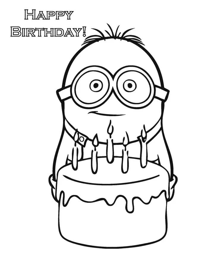 Compleanno (2) da colorare