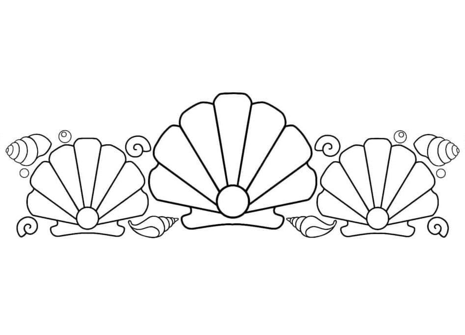Conchiglia Immagine Libera da colorare