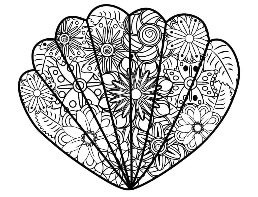 Conchiglia Libera Stampabile da colorare