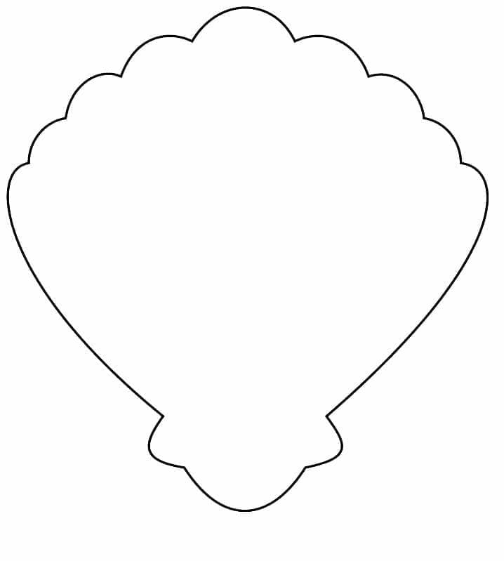 Conchiglia Piacevole da colorare