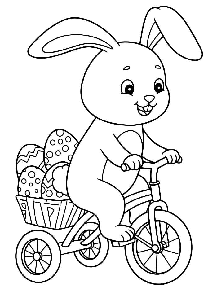 Coniglio di Pasqua Carino da colorare