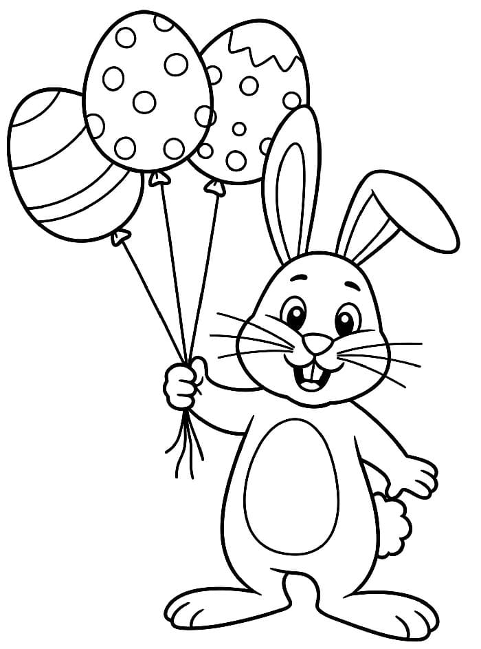Coniglio di Pasqua a Costo Zero da colorare