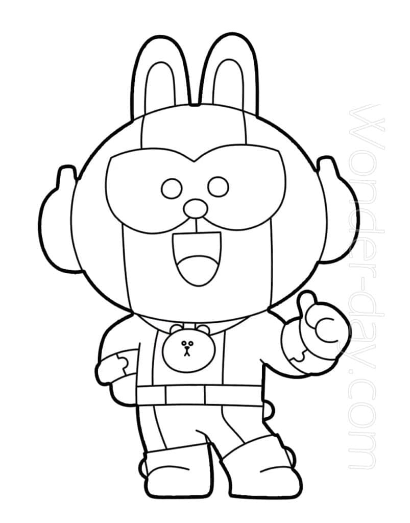 Cony Max Brawl Stars da colorare