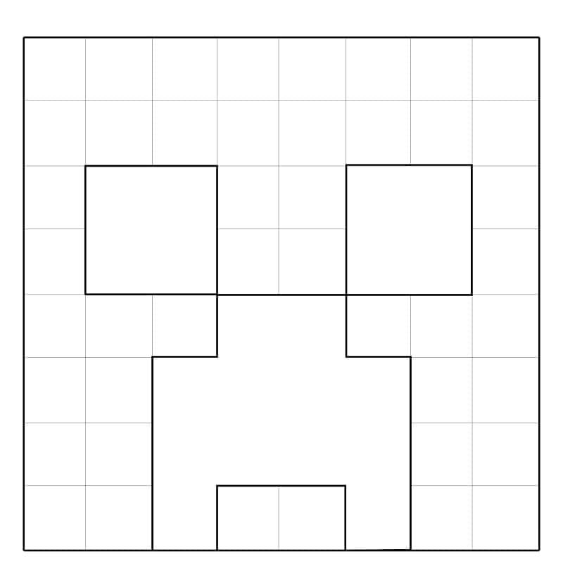 Creeper Minecraft da colorare