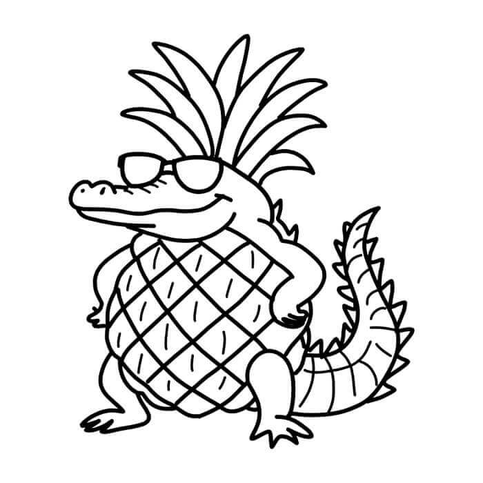 Crocodildo Penisini Italian Brainrot da colorare