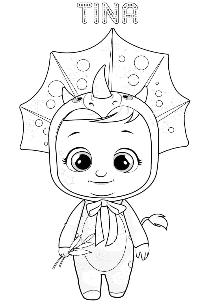 Cry Babies per bambini di 1 anno da colorare