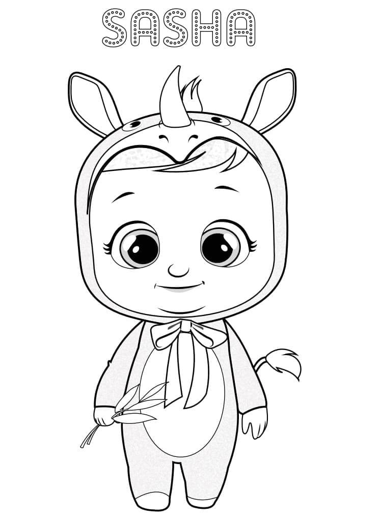 Cry Babies stampabili per bambini da colorare