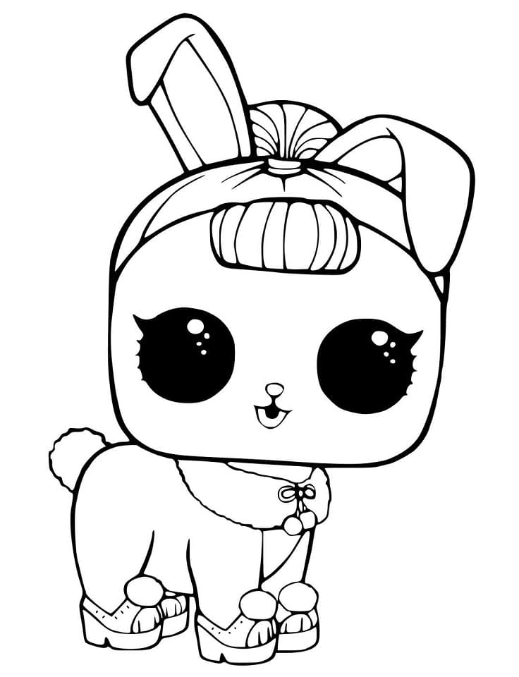 Crystal Bunny LOL Pets da colorare
