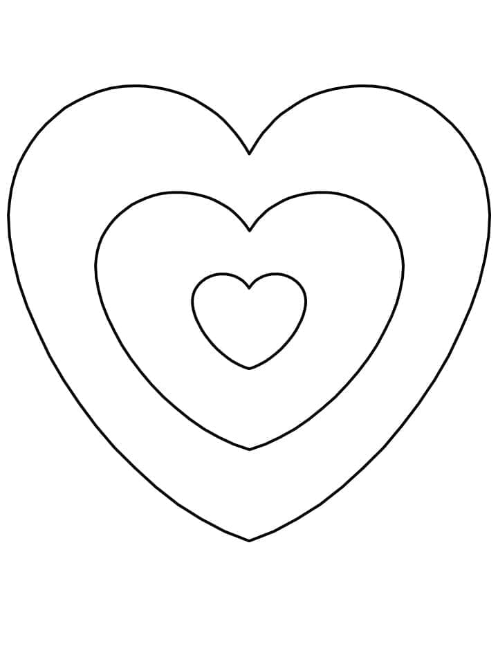 Cuore Gratis da colorare