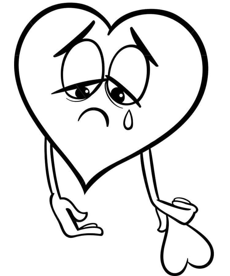 Cuore Stampabile da colorare