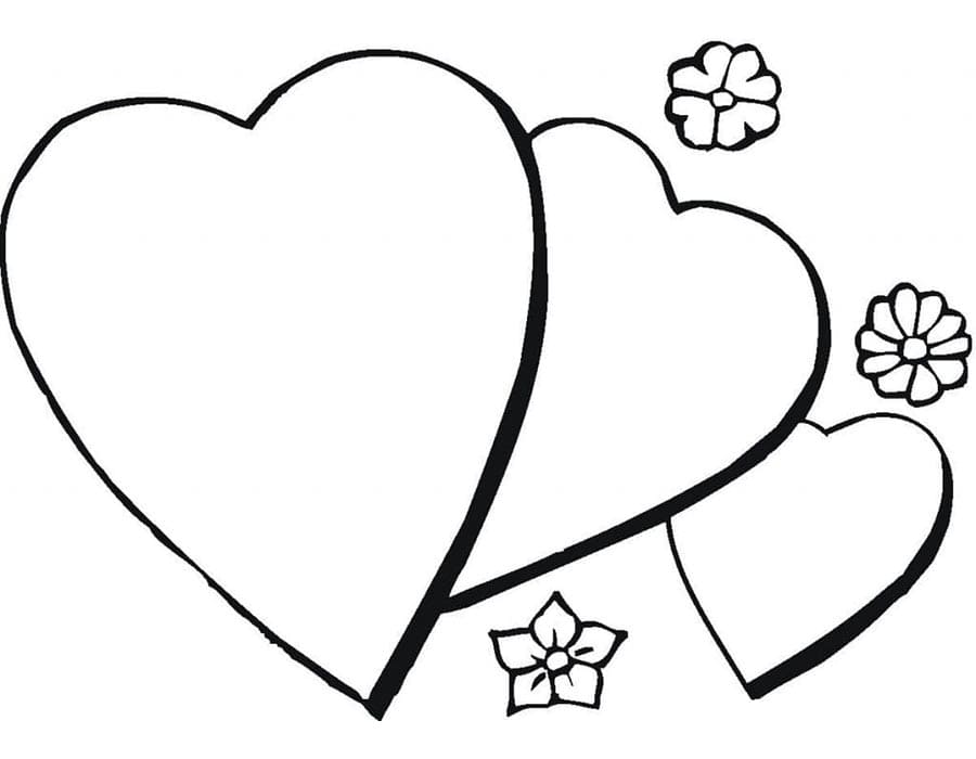 Cuore da Stampare da colorare