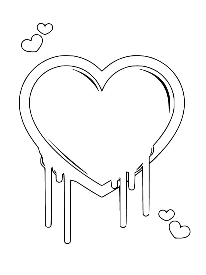 Cuore da colorare