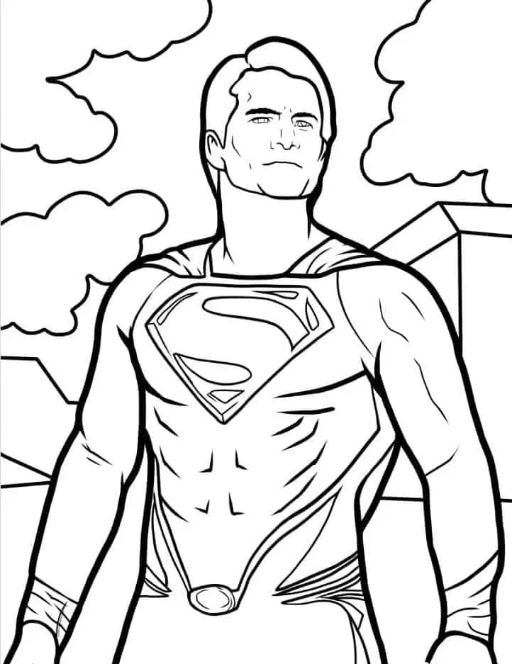DC Supereroe Superman da colorare