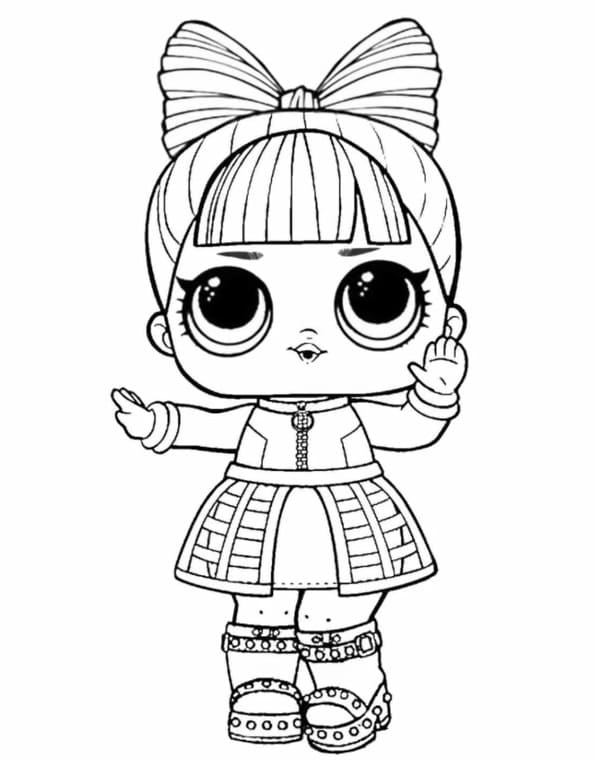 Dancebot di LOL Surprise da colorare