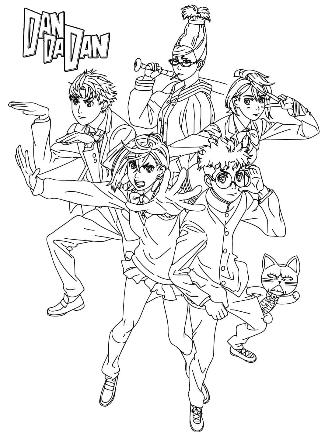 Dandadan Stampabile da colorare