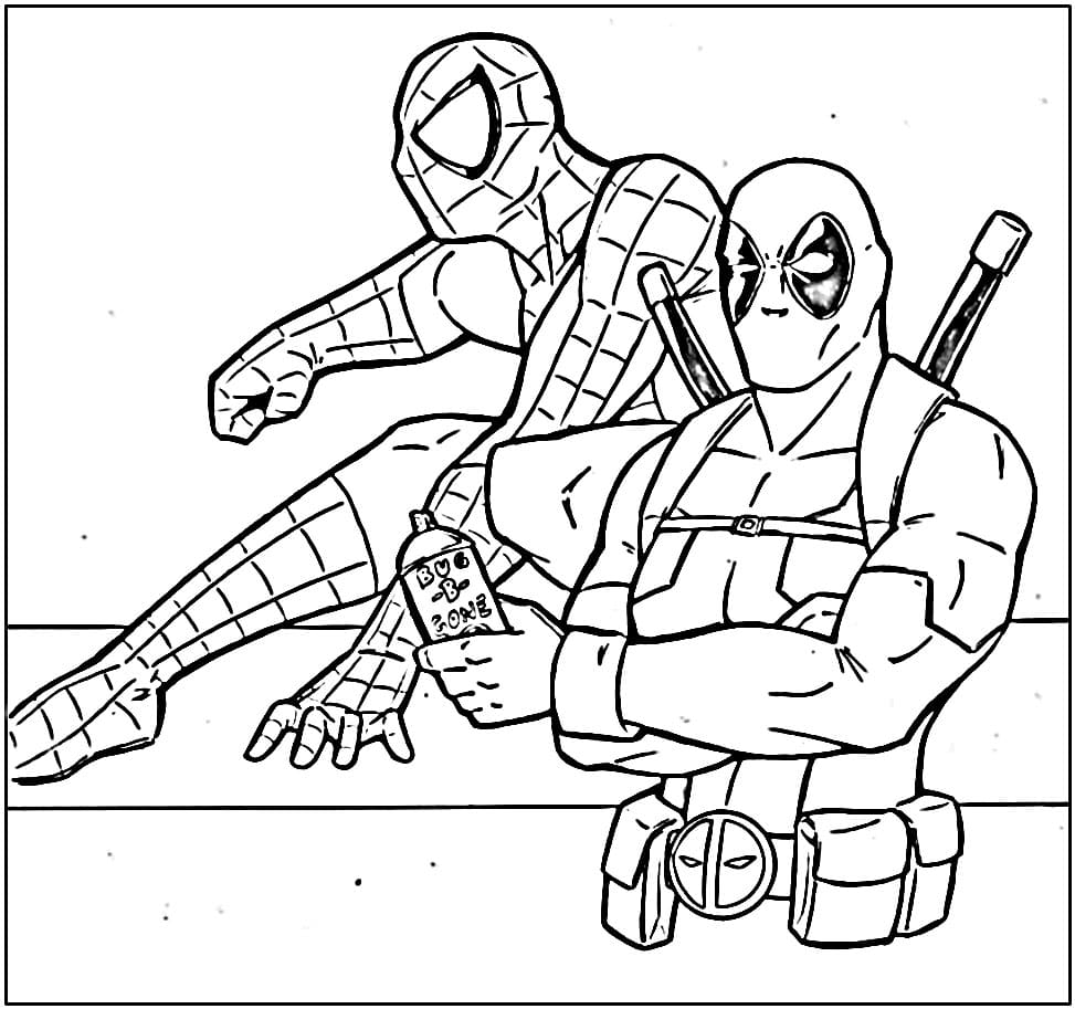 Deadpool Animato da colorare