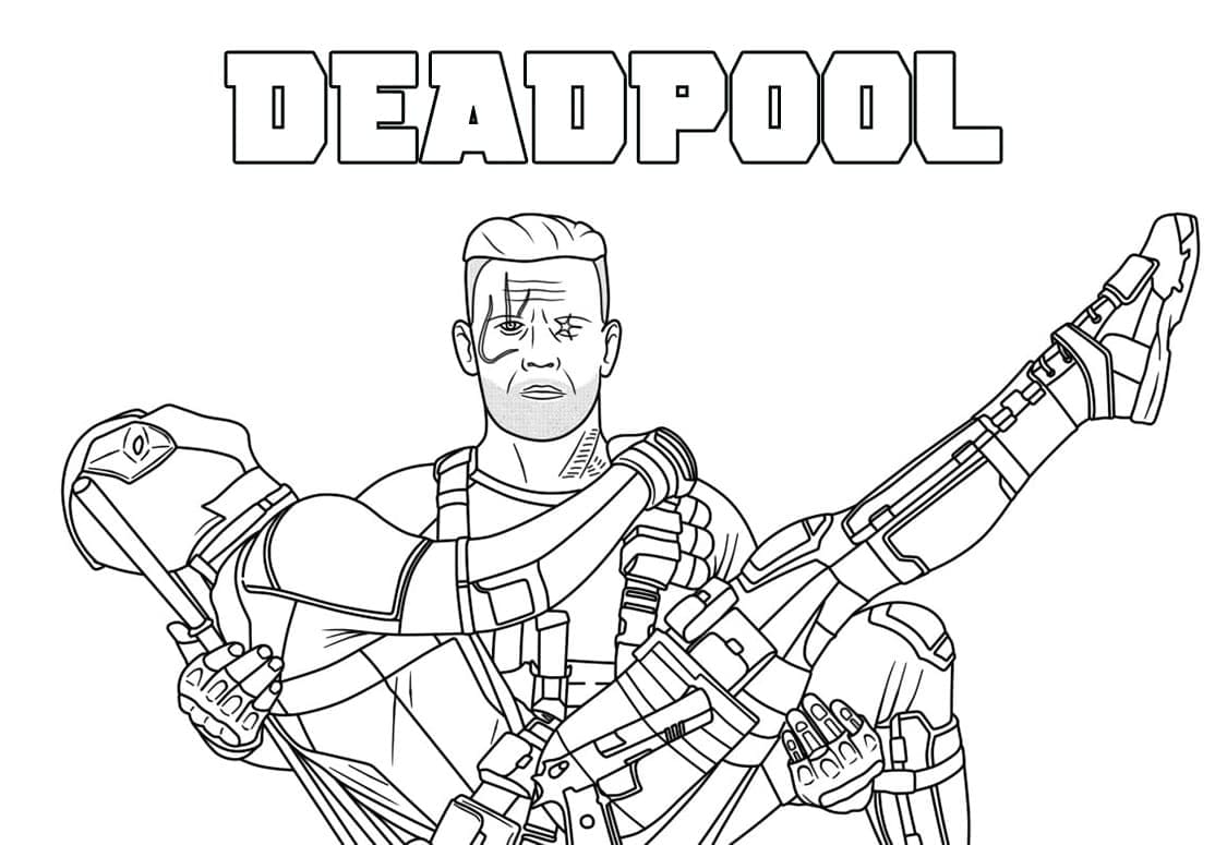 Deadpool Gratuito Stampabile da colorare