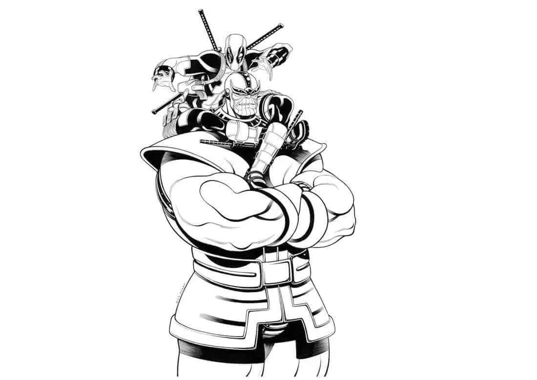 Deadpool Stampabile da colorare