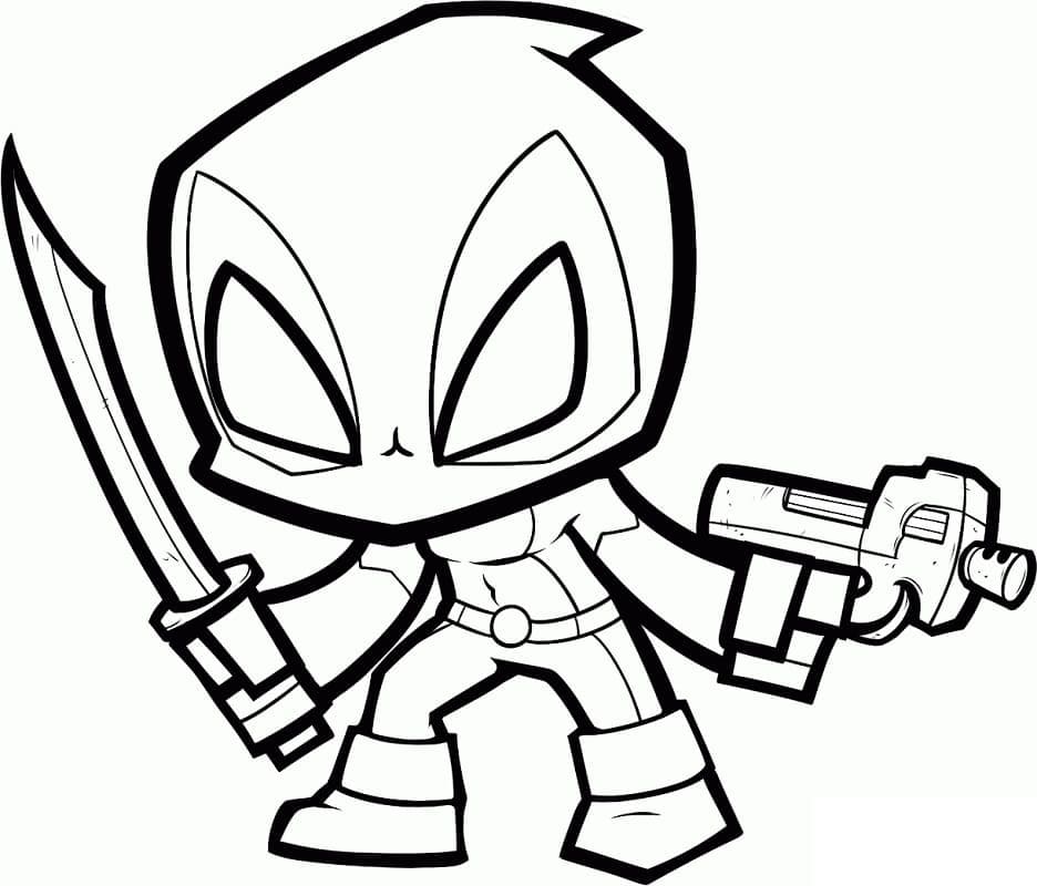 Deadpool da Stampare da colorare