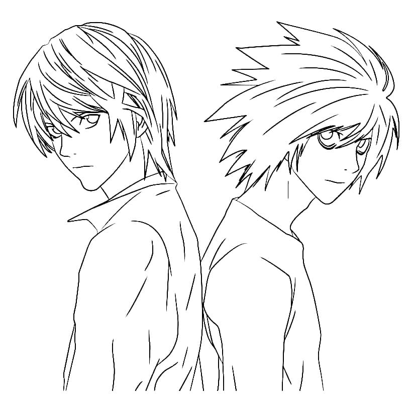 Death Note per Stampare da colorare