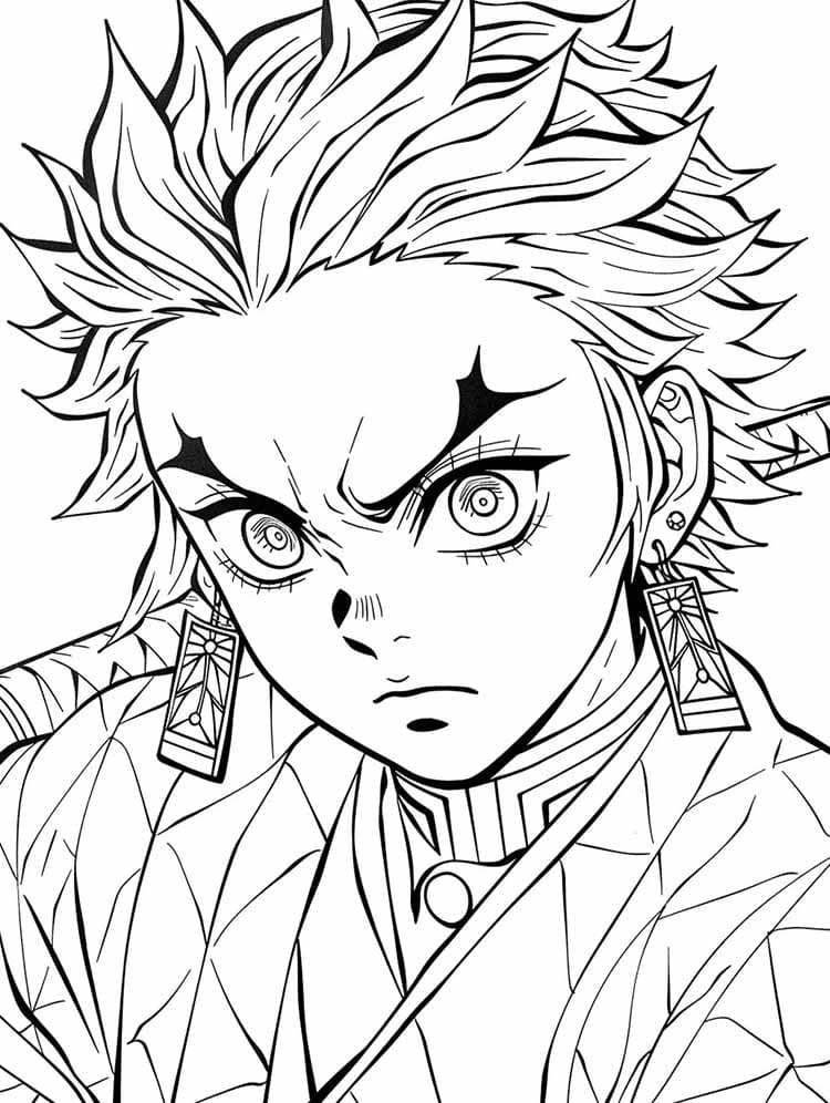 Demon Slayer Gratuito da colorare