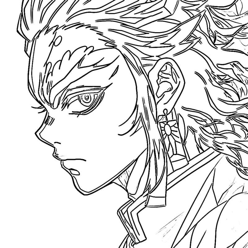 Demon Slayer Libero Stampabile da colorare