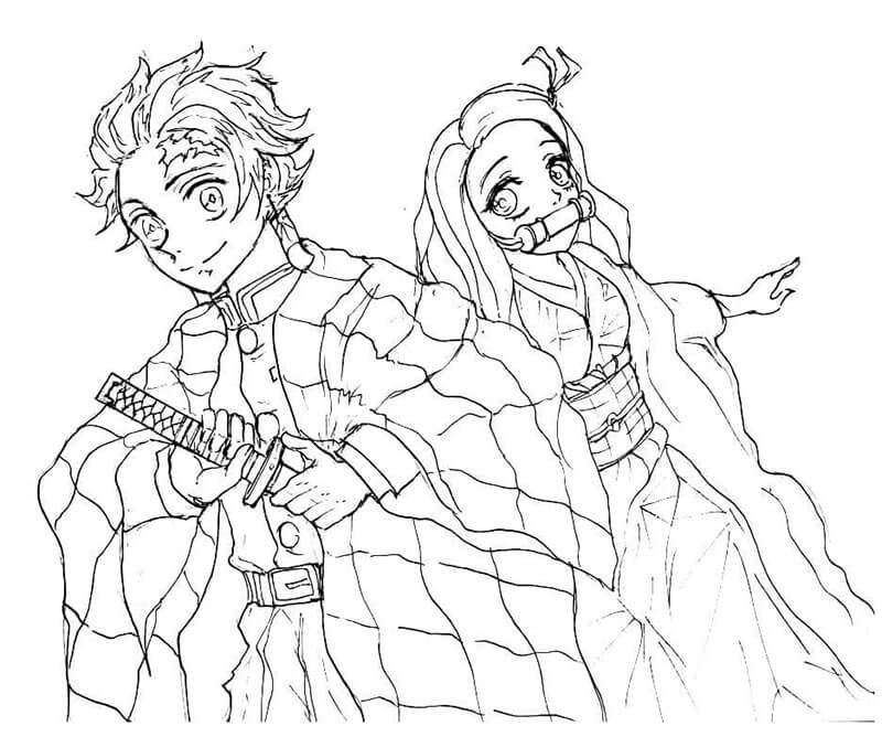 Demon Slayer Stampabile a Costo Zero da colorare