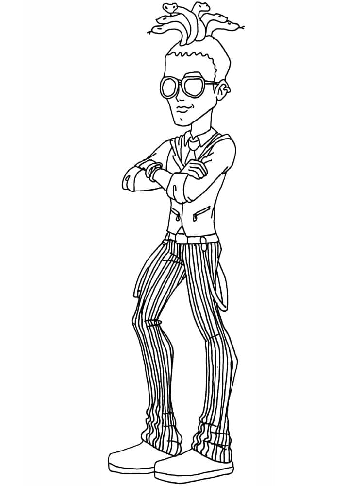 Deuce Gorgon Monster High da colorare