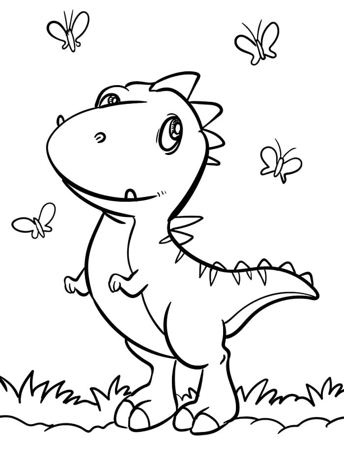 Dinosauro Bellissimo da colorare