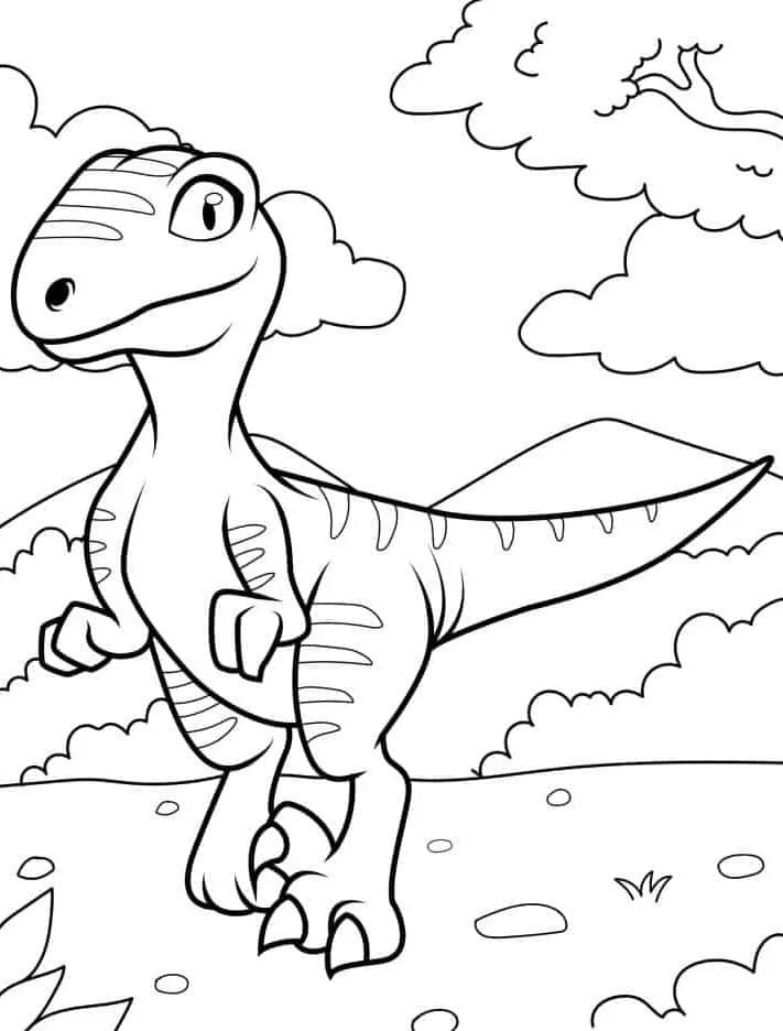 Dinosauro Gratuito da colorare