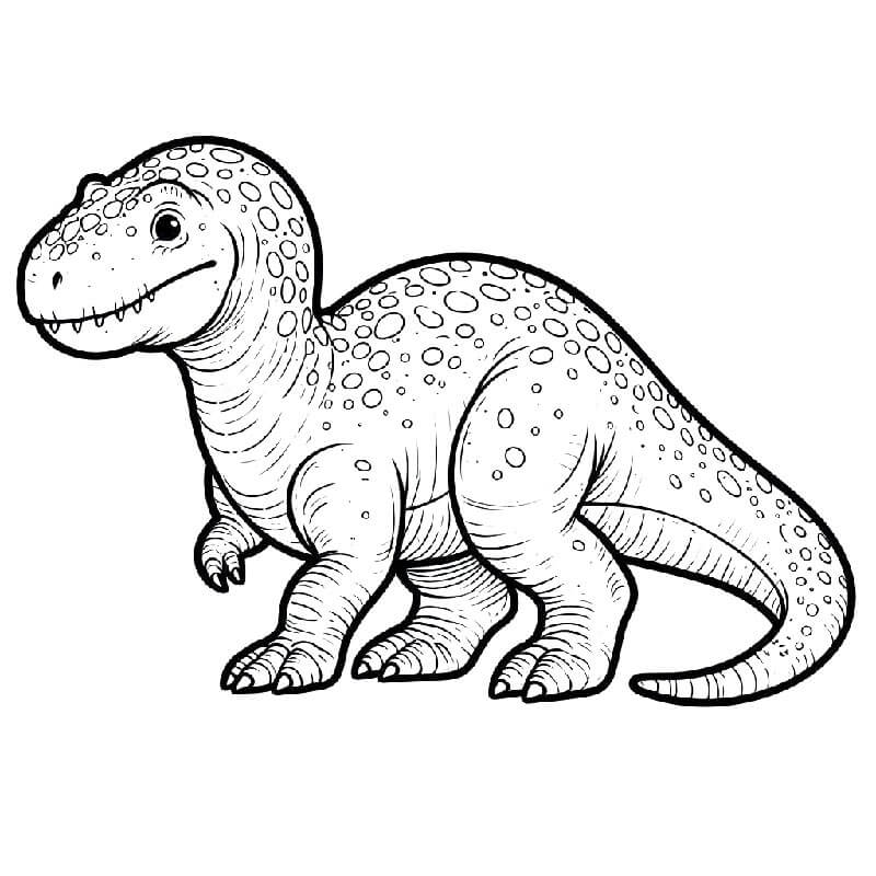 Dinosauro Stampabile Gratis da colorare