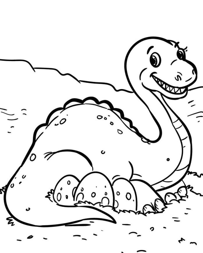 Dinosauro Stupendo da colorare