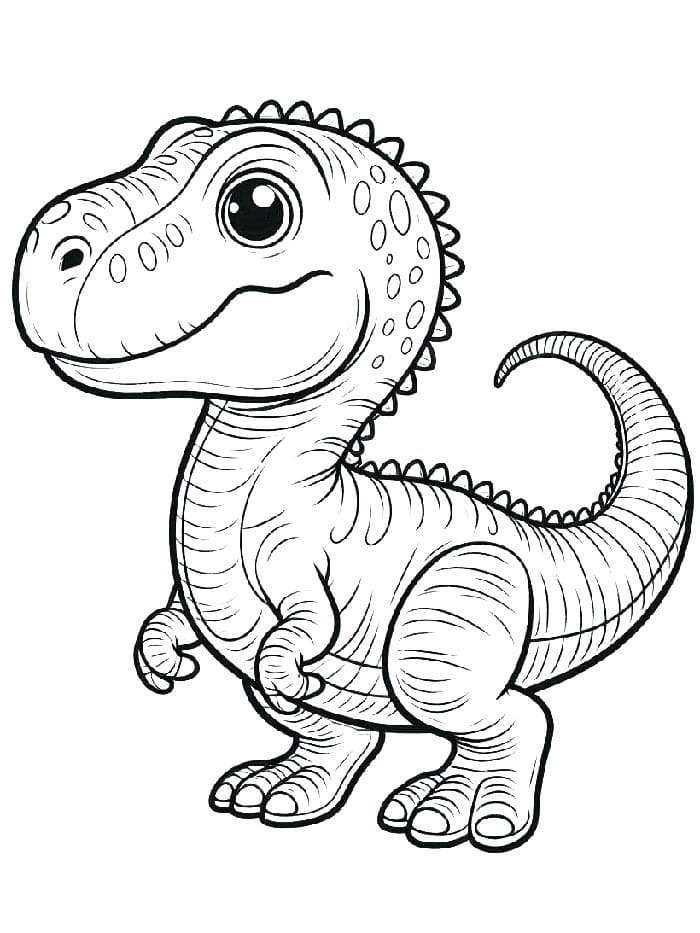 Dinosauro a Cartoni da colorare