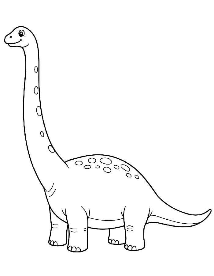 Dinosauro per Bambini di 1 Anno da colorare