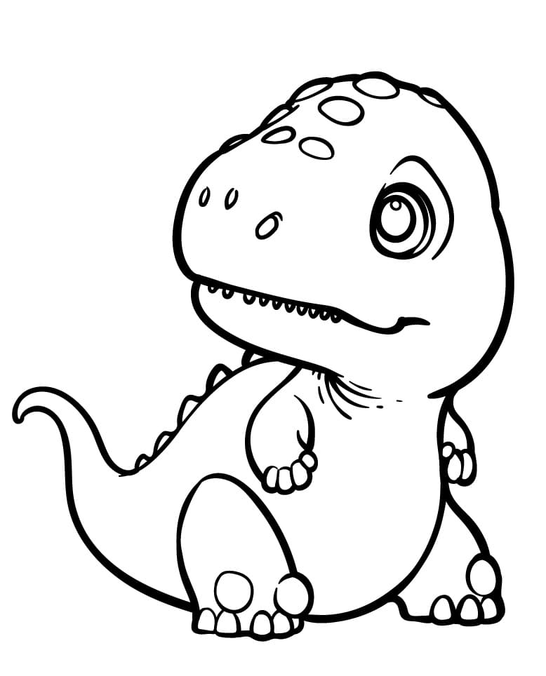 Dinosauro da colorare